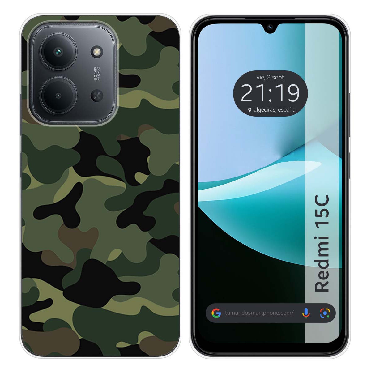 Funda Silicona para Xiaomi Redmi 15C 4G / 5G diseño Camuflaje Dibujos