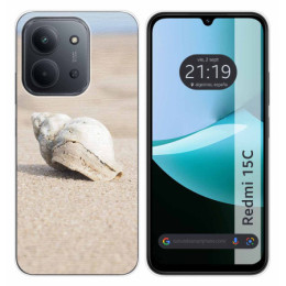 Funda Silicona para Xiaomi Redmi 15C 4G / 5G diseño Concha Dibujos