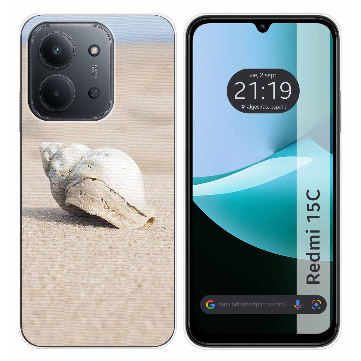 Funda Silicona para Xiaomi Redmi 15C 4G / 5G diseño Concha Dibujos