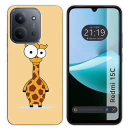 Funda Silicona para Xiaomi Redmi 15C 4G / 5G diseño Jirafa Dibujos