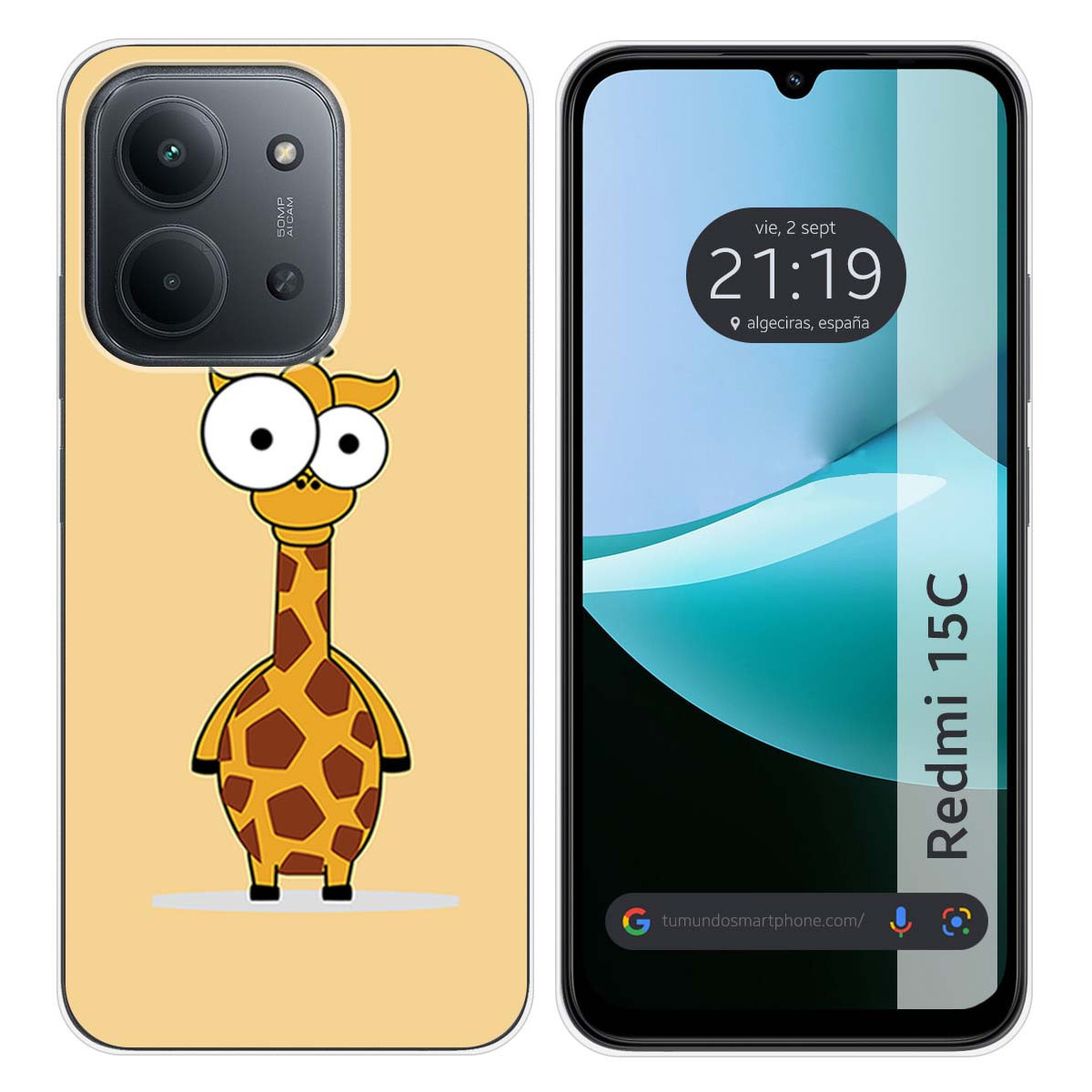 Funda Silicona para Xiaomi Redmi 15C 4G / 5G diseño Jirafa Dibujos