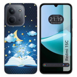 Funda Silicona para Xiaomi Redmi 15C 4G / 5G diseño Libro Cuentos Dibujos