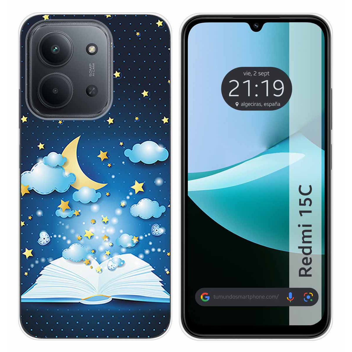 Funda Silicona para Xiaomi Redmi 15C 4G / 5G diseño Libro Cuentos Dibujos