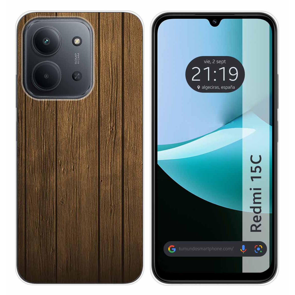 Funda Silicona para Xiaomi Redmi 15C 4G / 5G diseño Madera Dibujos