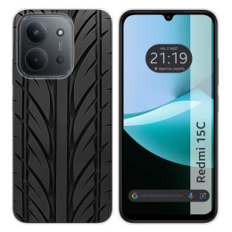 Funda Silicona para Xiaomi Redmi 15C 4G / 5G diseño Neumatico Dibujos