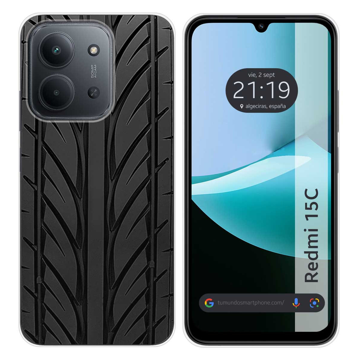 Funda Silicona para Xiaomi Redmi 15C 4G / 5G diseño Neumatico Dibujos