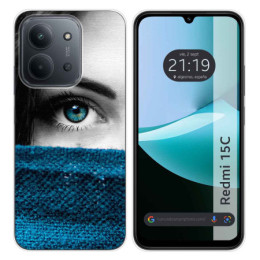Funda Silicona para Xiaomi Redmi 15C 4G / 5G diseño Ojo Dibujos