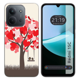 Funda Silicona para Xiaomi Redmi 15C 4G / 5G diseño Pajaritos Dibujos