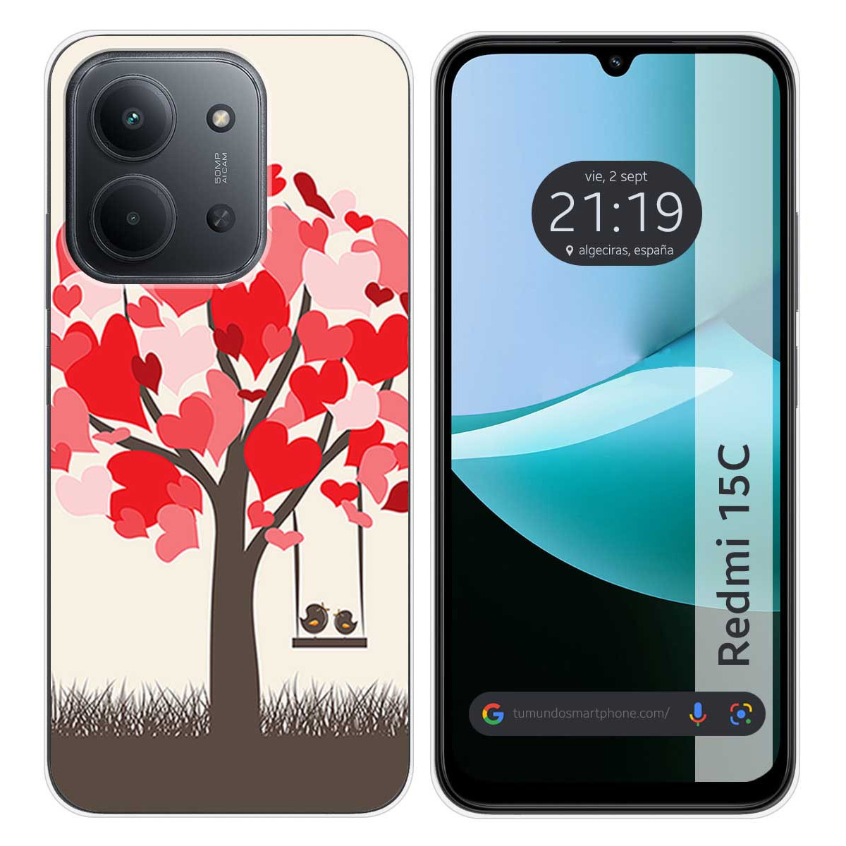 Funda Silicona para Xiaomi Redmi 15C 4G / 5G diseño Pajaritos Dibujos