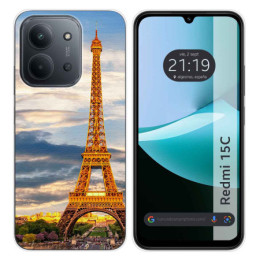 Funda Silicona para Xiaomi Redmi 15C 4G / 5G diseño Paris Dibujos