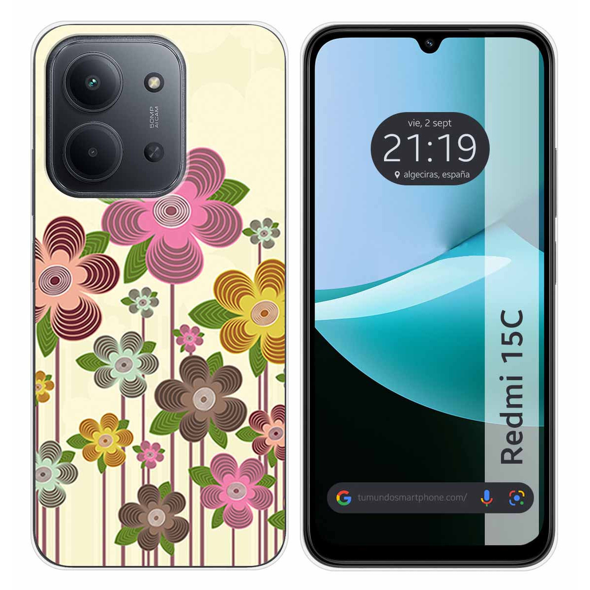 Funda Silicona para Xiaomi Redmi 15C 4G / 5G diseño Primavera En Flor Dibujos