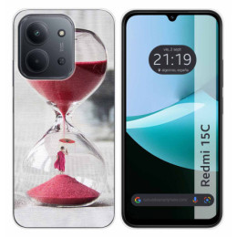 Funda Silicona para Xiaomi Redmi 15C 4G / 5G diseño Reloj Dibujos