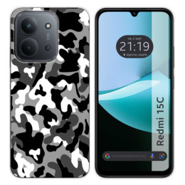 Funda Silicona para Xiaomi Redmi 15C 4G / 5G diseño Snow Camuflaje Dibujos