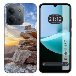 Funda Silicona para Xiaomi Redmi 15C 4G / 5G diseño Sunset Dibujos