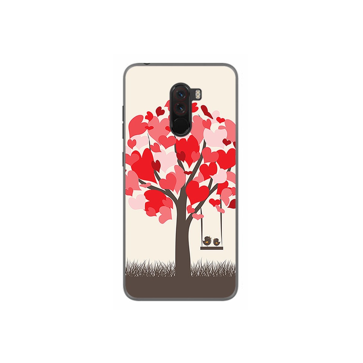 Funda Gel Tpu para Xiaomi Pocophone F1 Diseño Pajaritos Dibujos