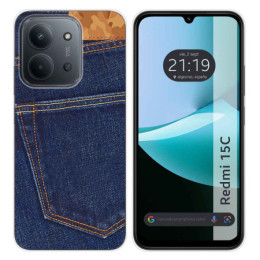 Funda Silicona para Xiaomi Redmi 15C 4G / 5G diseño Vaquero Dibujos