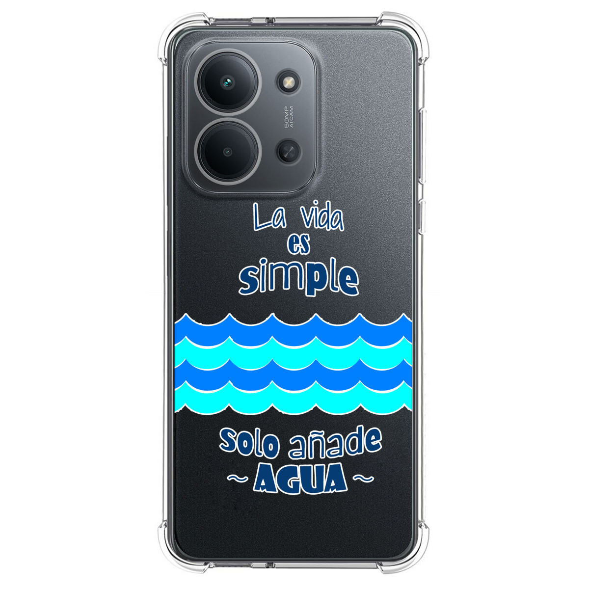 Funda Silicona Antigolpes para Xiaomi Redmi 15C 4G / 5G diseño Agua Dibujos