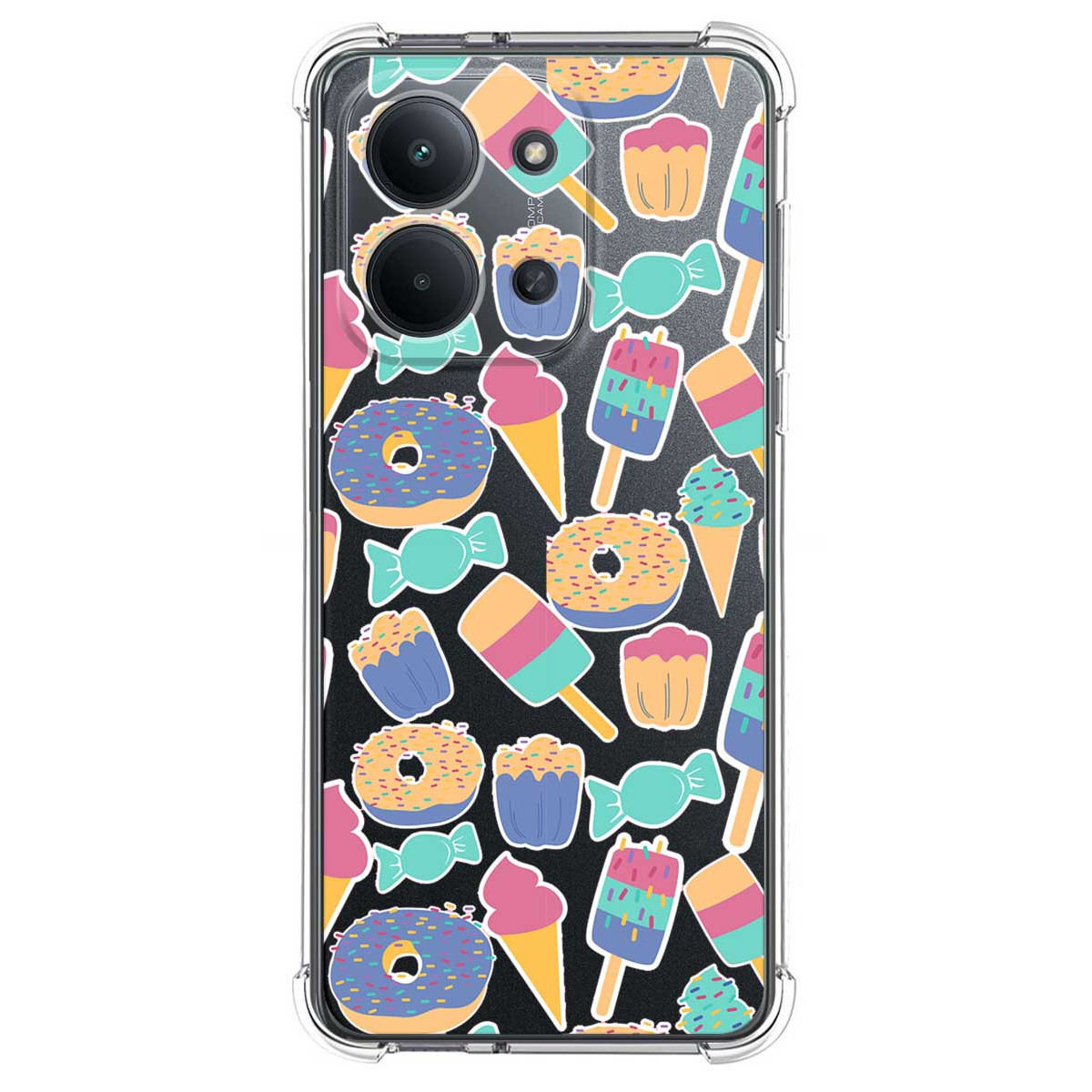Funda Silicona Antigolpes para Xiaomi Redmi 15C 4G / 5G diseño Dulces 02 Dibujos
