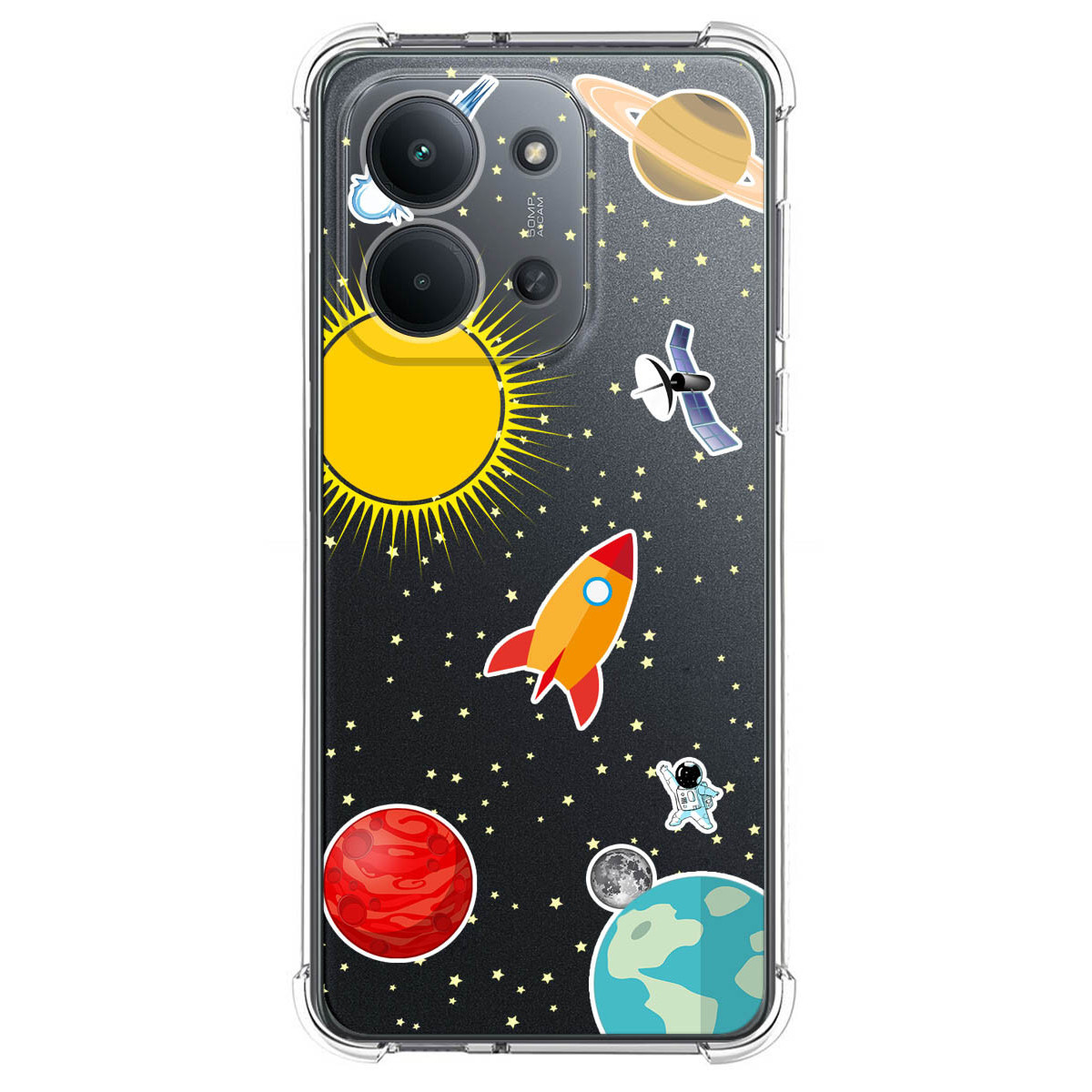 Funda Silicona Antigolpes para Xiaomi Redmi 15C 4G / 5G diseño Espacio Dibujos