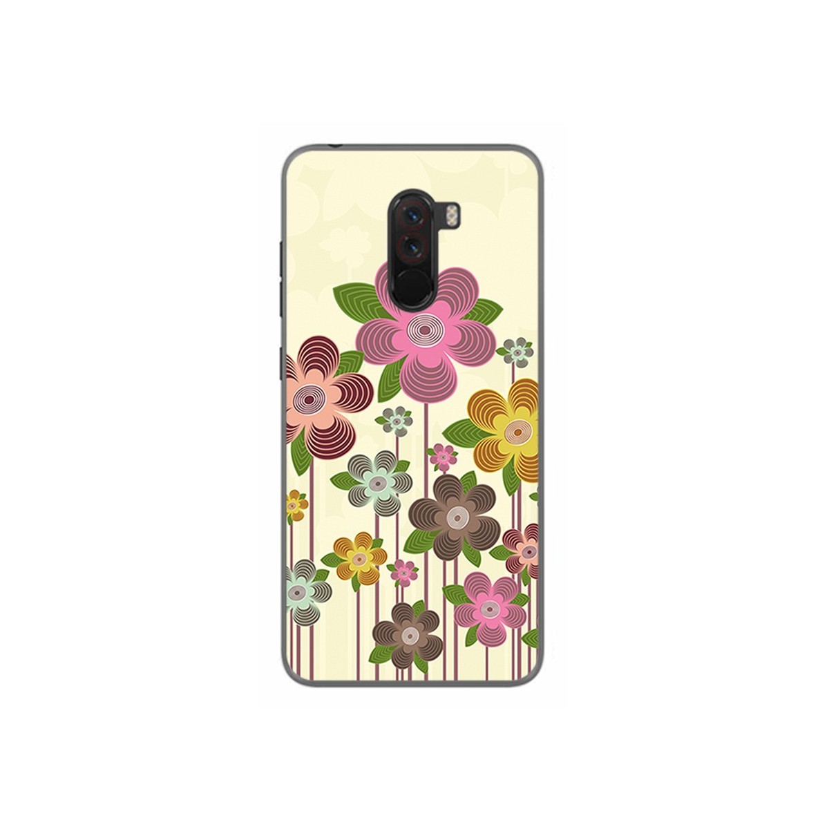Funda Gel Tpu para Xiaomi Pocophone F1 Diseño Primavera En Flor Dibujos