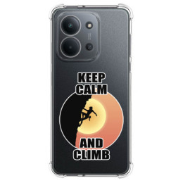 Funda Silicona Antigolpes para Xiaomi Redmi 15C 4G / 5G diseño Mujer Escalada Dibujos