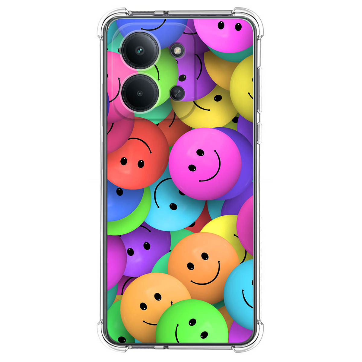 Funda Silicona Antigolpes para Xiaomi Redmi 15C 4G / 5G diseño Smile Dibujos