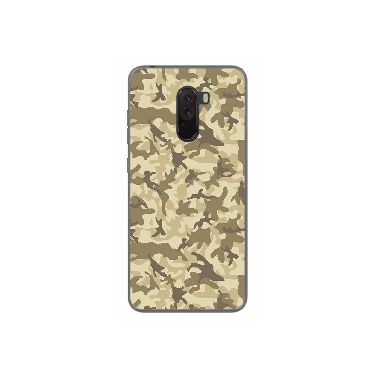 Funda Gel Tpu para Xiaomi Pocophone F1 Diseño Sand Camuflaje Dibujos