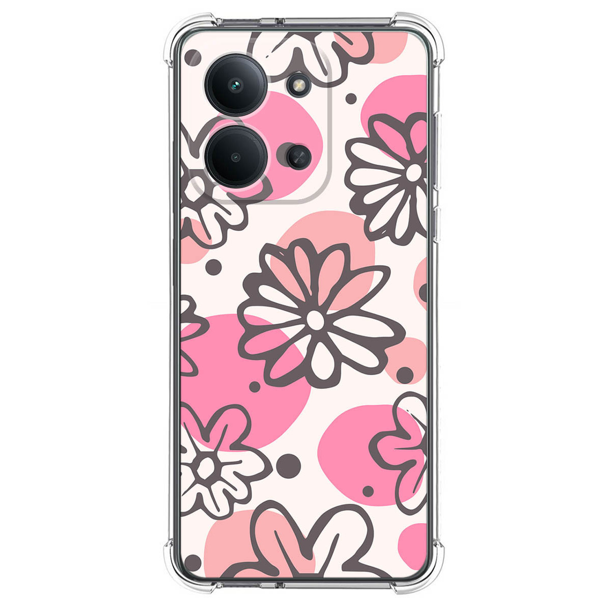 Funda Silicona Antigolpes para Xiaomi Redmi 15C 4G / 5G diseño Flores 09 Dibujos