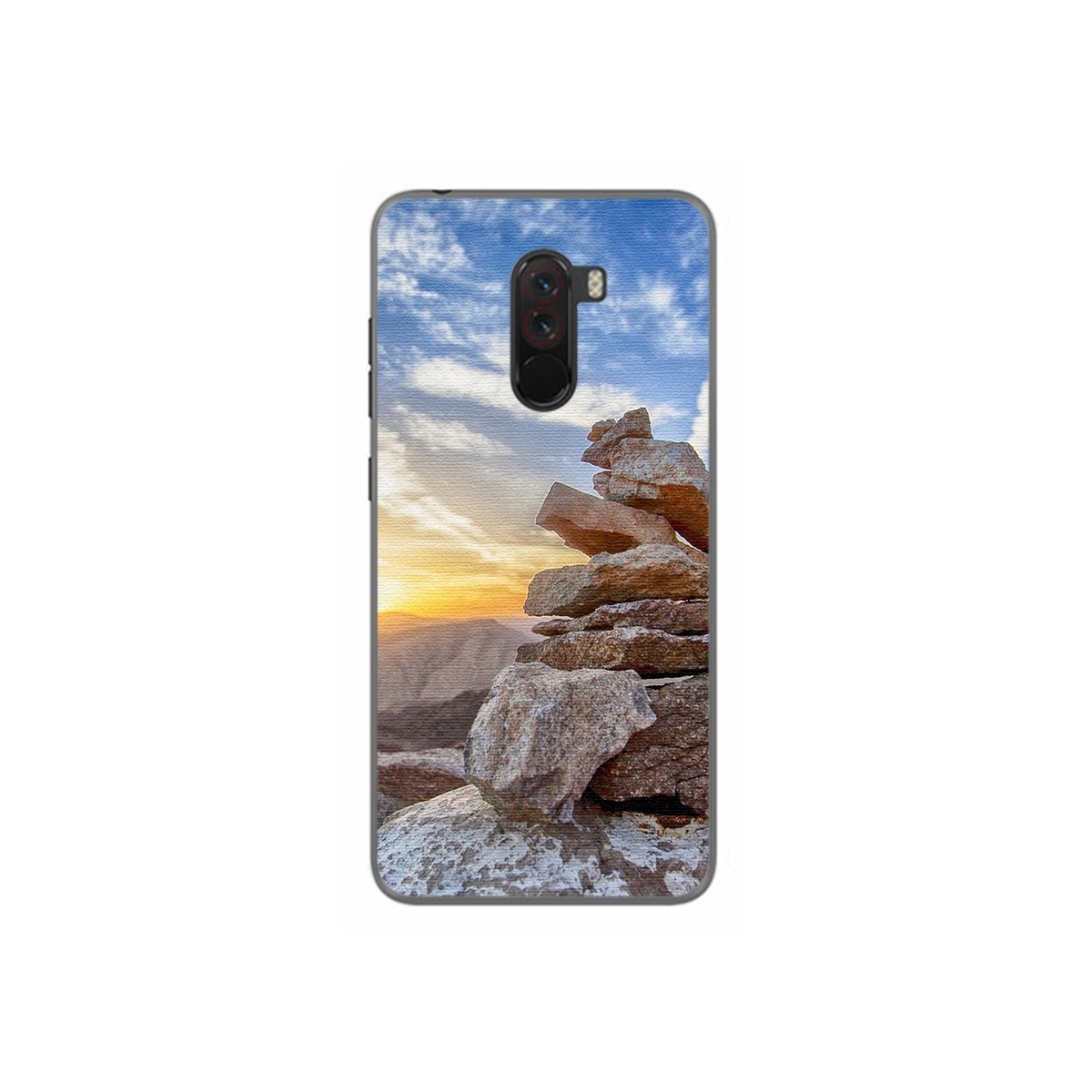 Funda Gel Tpu para Xiaomi Pocophone F1 Diseño Sunset Dibujos