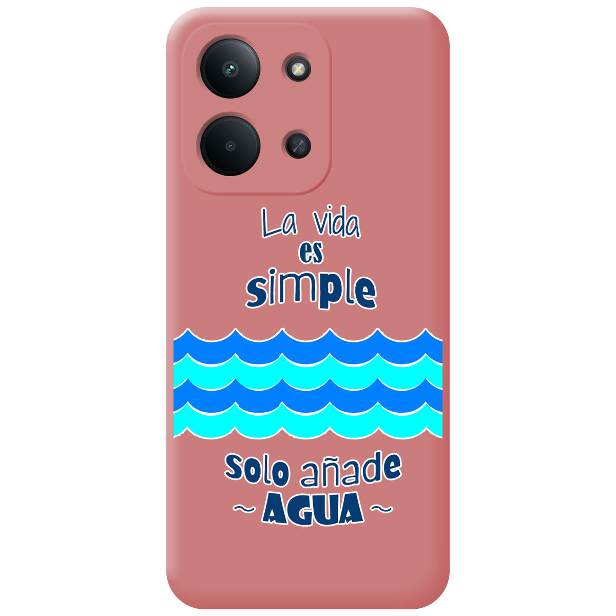 Funda Silicona Líquida Rosa para Xiaomi Redmi 15C 4G / 5G diseño Agua Dibujos