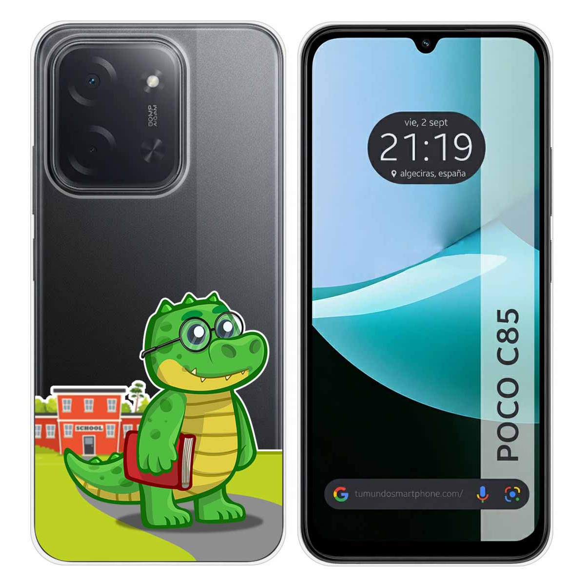 Funda Silicona Transparente para Xiaomi Poco C85 diseño Coco Dibujos