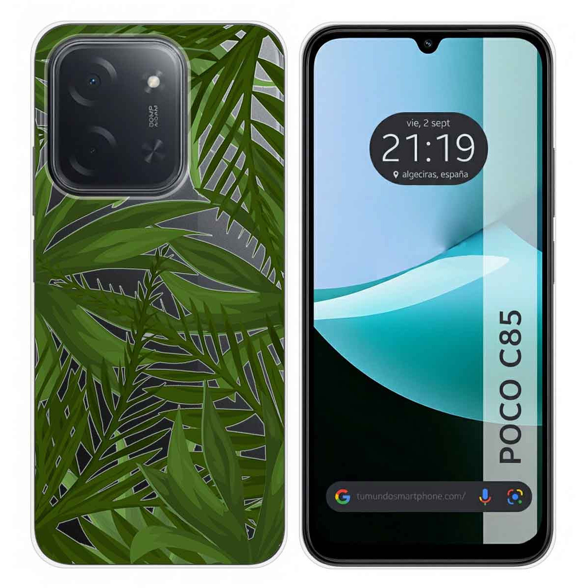 Funda Silicona Transparente para Xiaomi Poco C85 diseño Jungla Dibujos