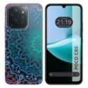 Funda Silicona Transparente para Xiaomi Poco C85 diseño Mandala Dibujos