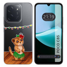 Funda Silicona Transparente para Xiaomi Poco C85 diseño Suricata Dibujos