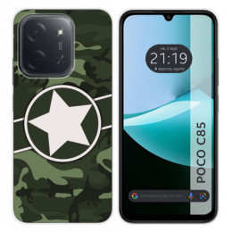 Funda Silicona para Xiaomi Poco C85 diseño Camuflaje 01 Dibujos