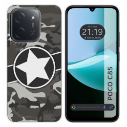 Funda Silicona para Xiaomi Poco C85 diseño Camuflaje 02 Dibujos