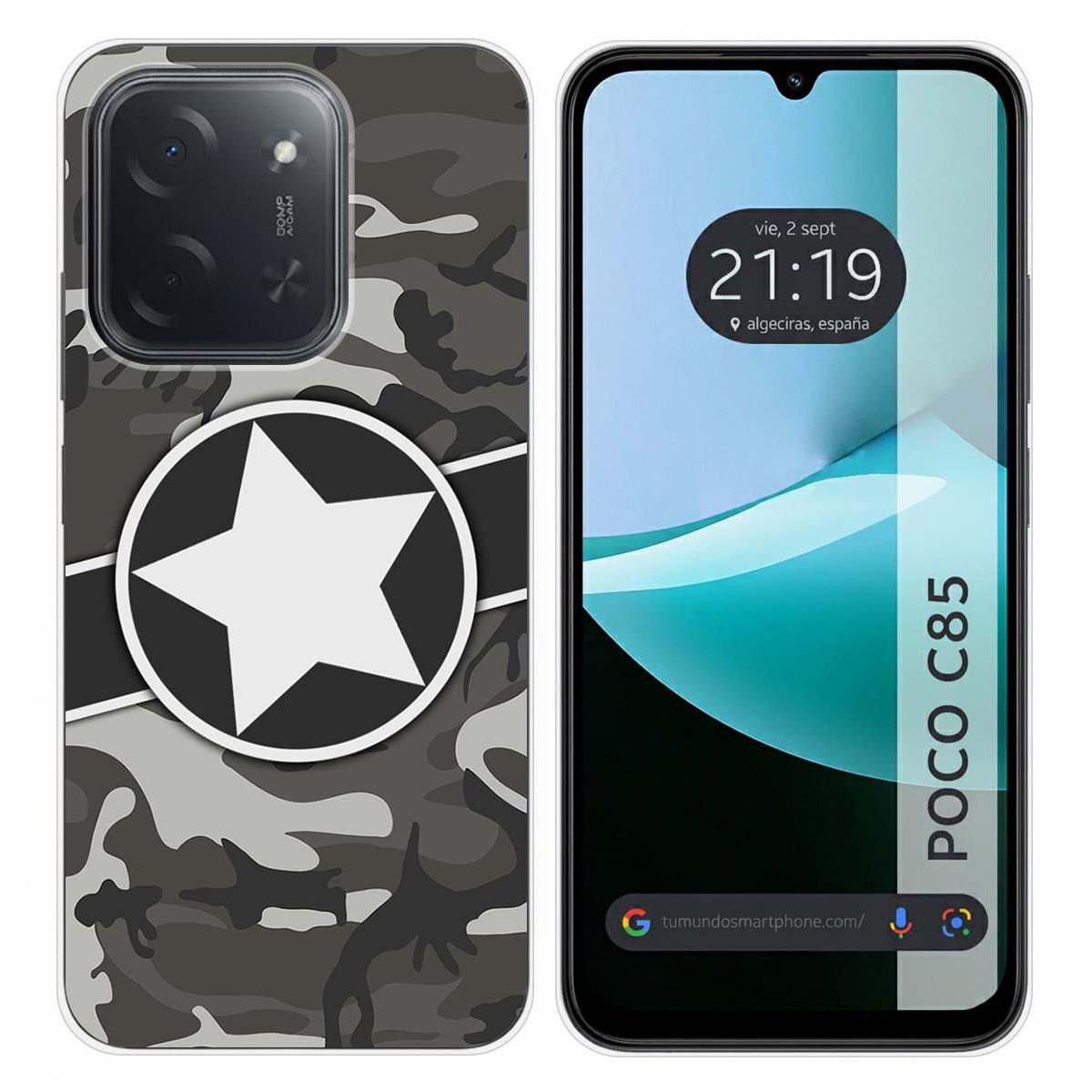 Funda Silicona para Xiaomi Poco C85 diseño Camuflaje 02 Dibujos