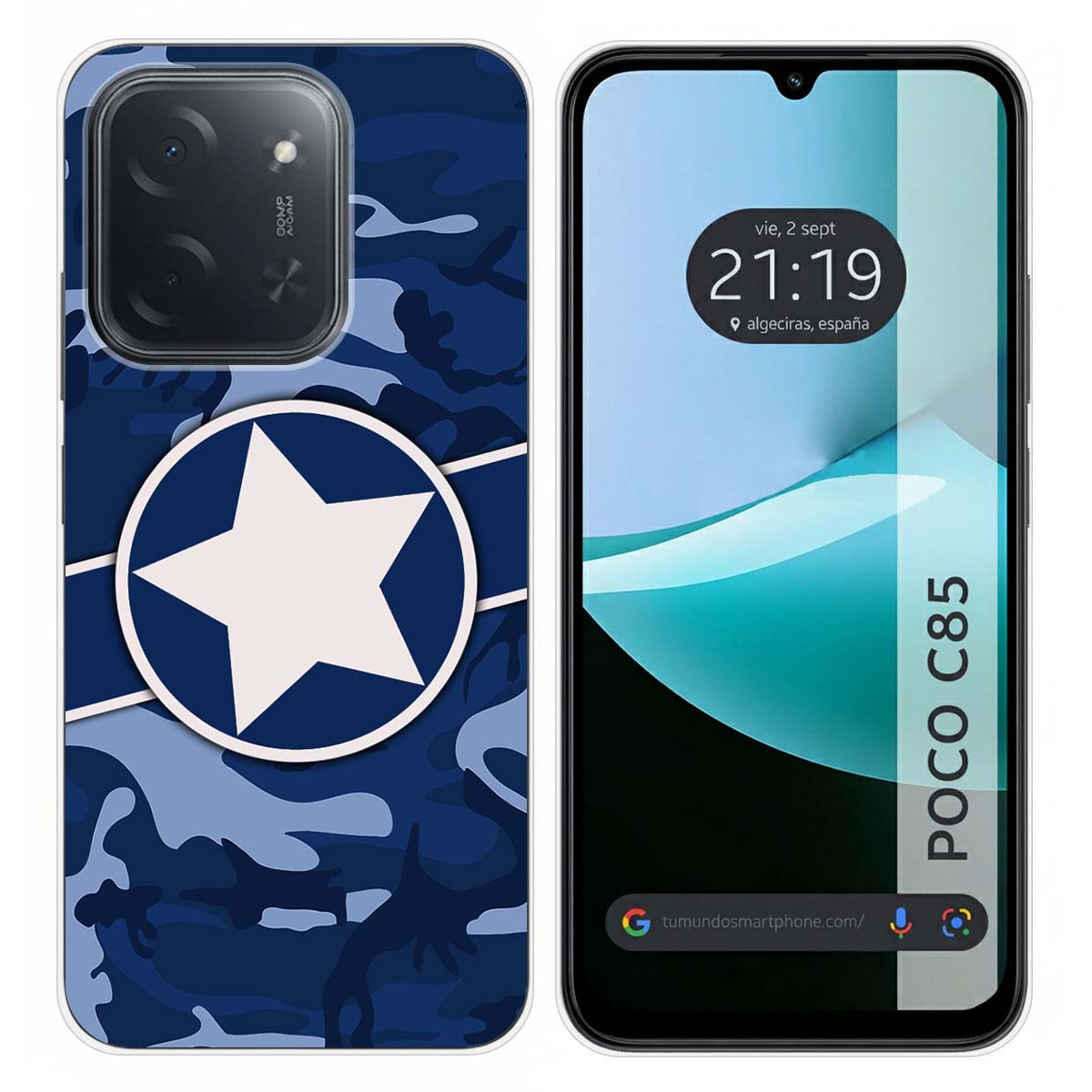 Funda Silicona para Xiaomi Poco C85 diseño Camuflaje 03 Dibujos