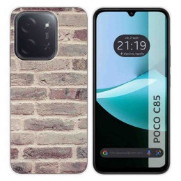 Funda Silicona para Xiaomi Poco C85 diseño Ladrillo 01 Dibujos