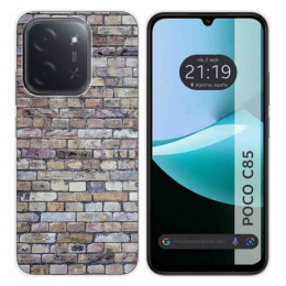 Funda Silicona para Xiaomi Poco C85 diseño Ladrillo 02 Dibujos