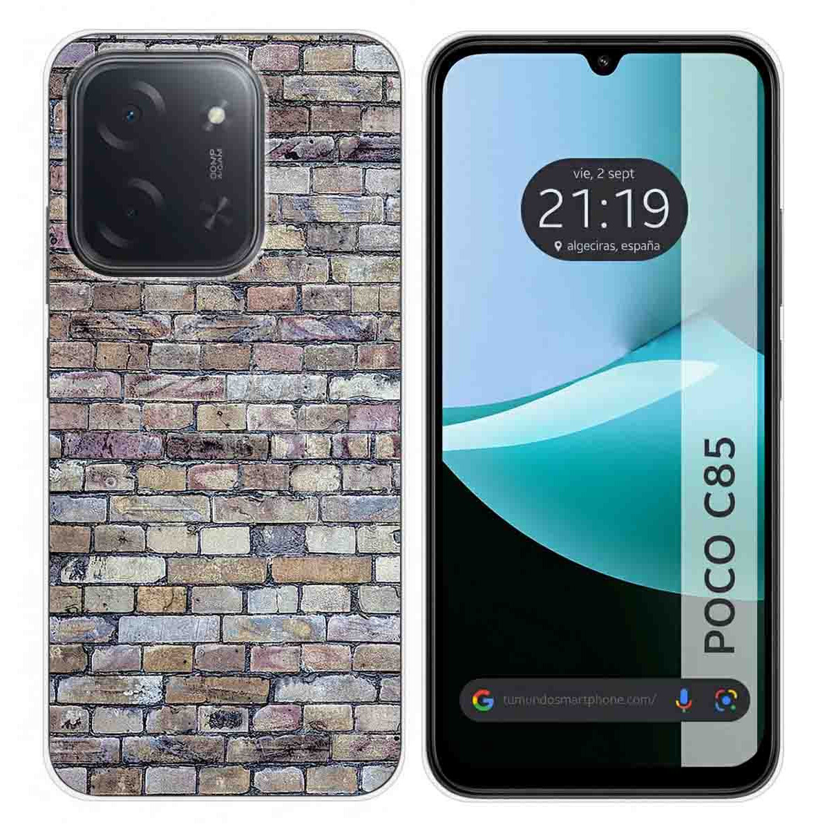 Funda Silicona para Xiaomi Poco C85 diseño Ladrillo 02 Dibujos