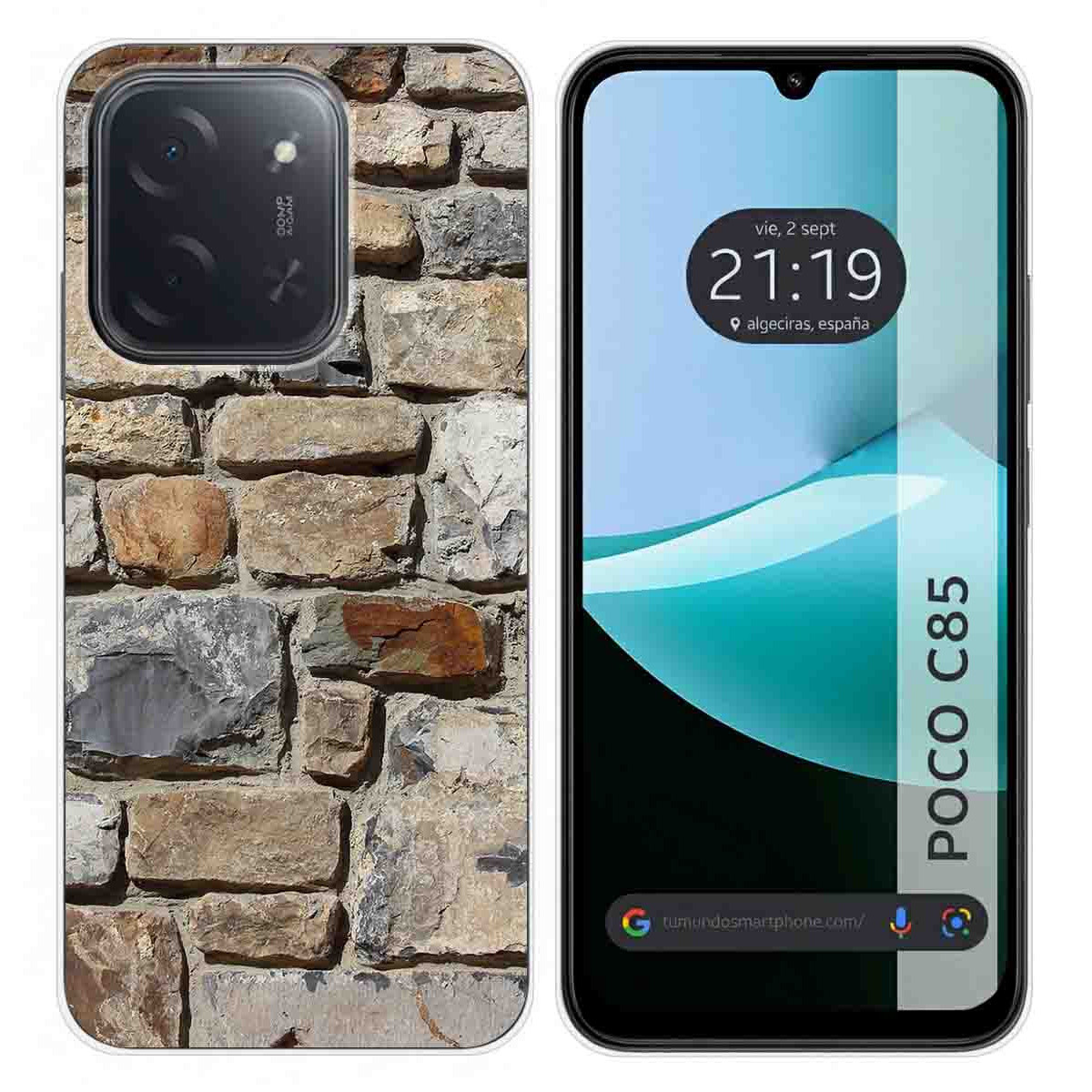 Funda Silicona para Xiaomi Poco C85 diseño Ladrillo 03 Dibujos