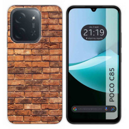 Funda Silicona para Xiaomi Poco C85 diseño Ladrillo 04 Dibujos