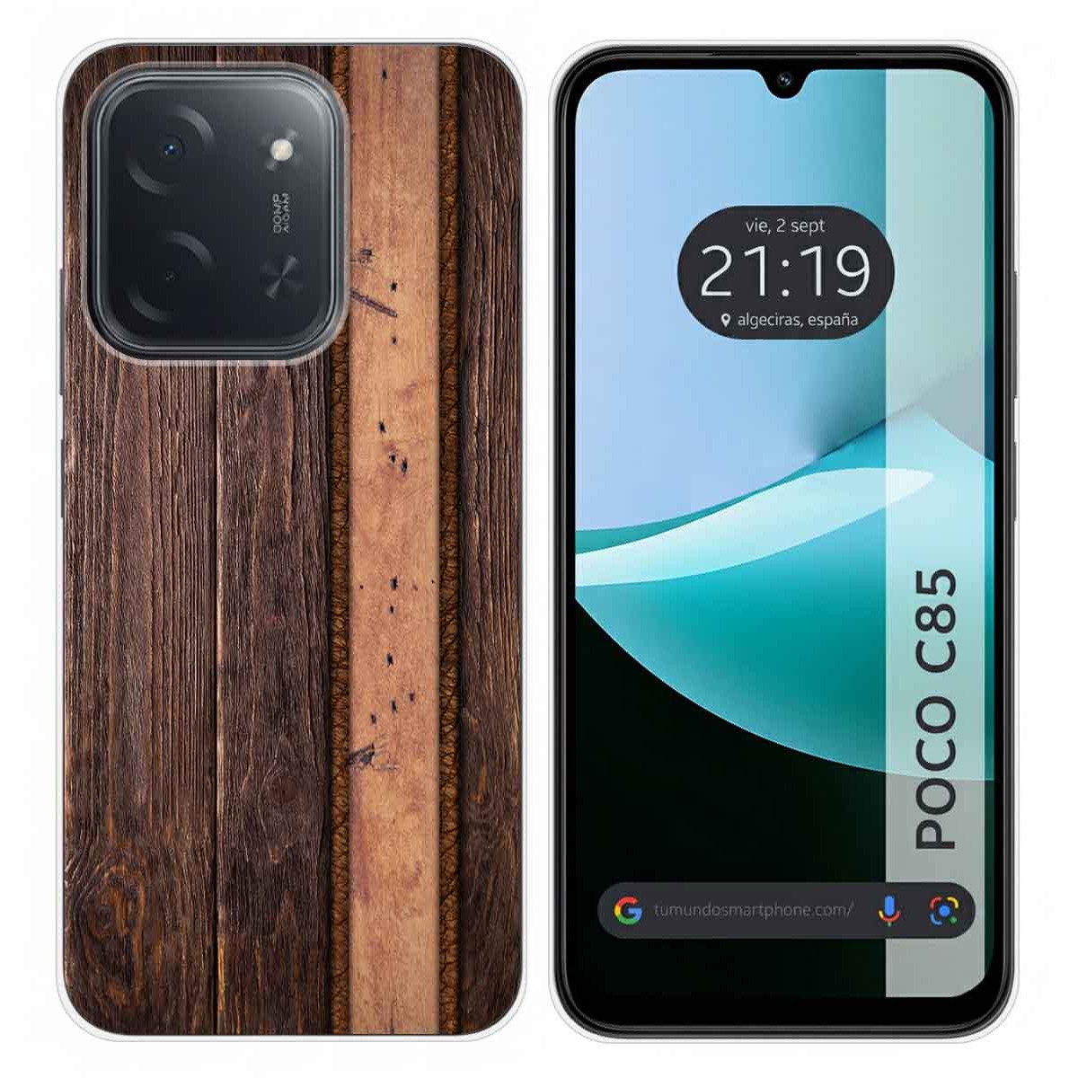 Funda Silicona para Xiaomi Poco C85 diseño Madera 05 Dibujos