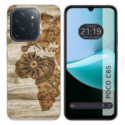 Funda Silicona para Xiaomi Poco C85 diseño Madera 07 Dibujos