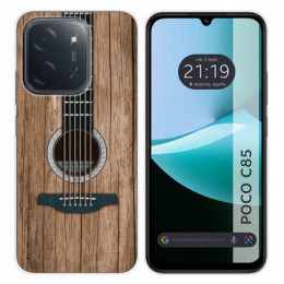 Funda Silicona para Xiaomi Poco C85 diseño Madera 11 Dibujos