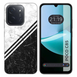 Funda Silicona para Xiaomi Poco C85 diseño Mármol 01 Dibujos