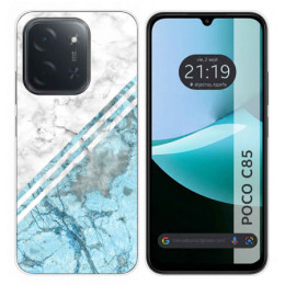 Funda Silicona para Xiaomi Poco C85 diseño Mármol 02 Dibujos