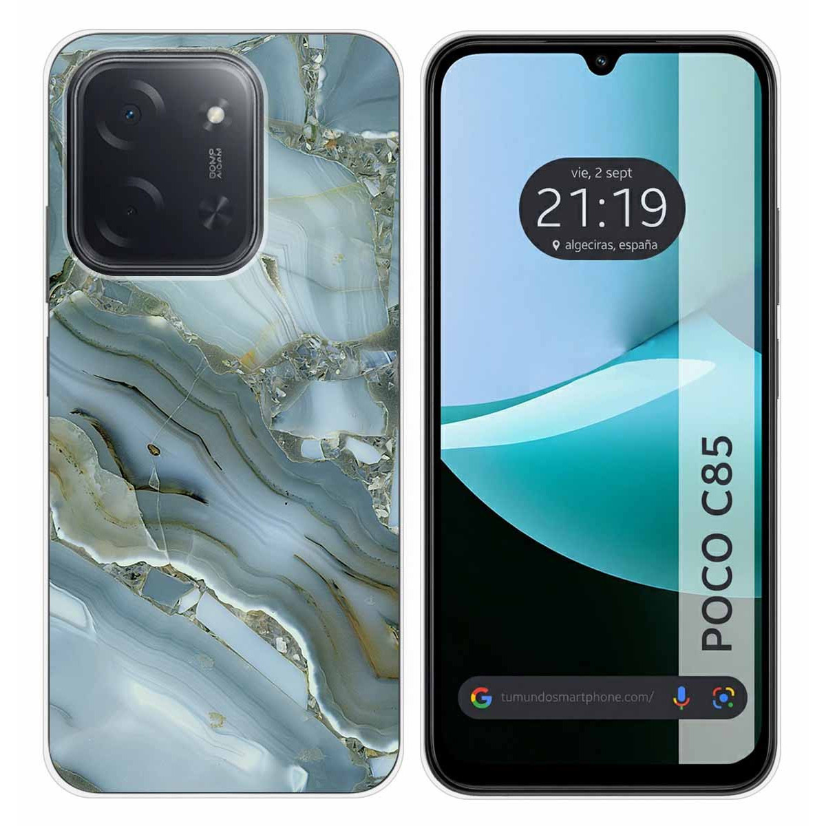 Funda Silicona para Xiaomi Poco C85 diseño Mármol 09 Dibujos