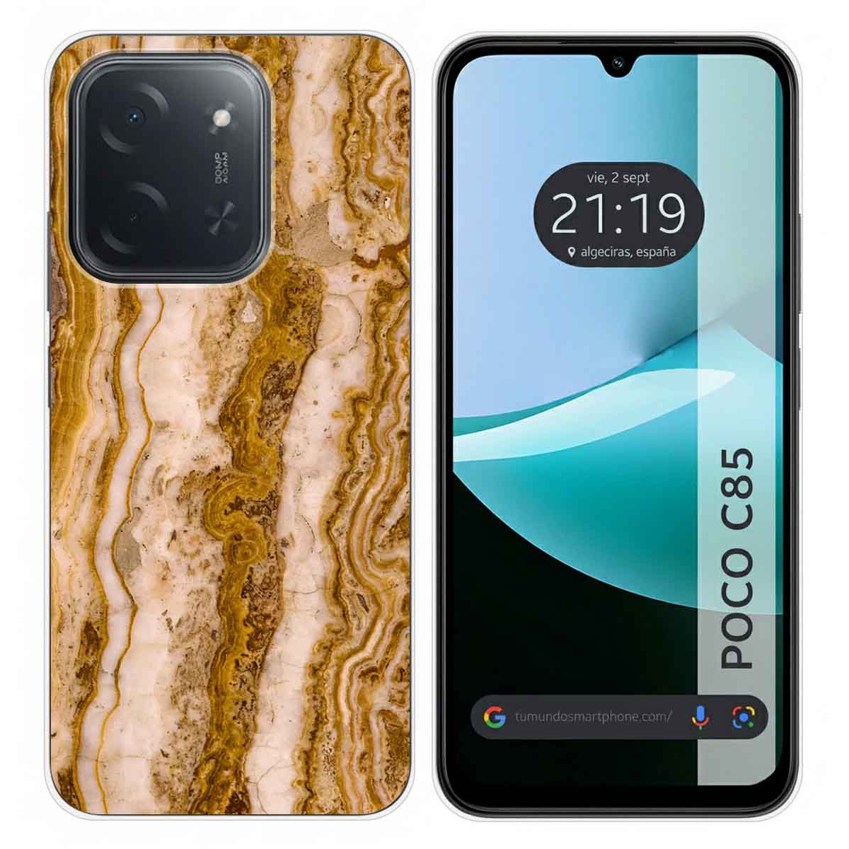 Funda Silicona para Xiaomi Poco C85 diseño Mármol 10 Dibujos